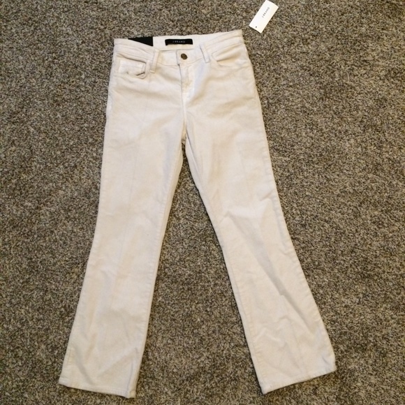 J Brand "Selena Bootcut" white corduroy pants - Picture 4 of 7